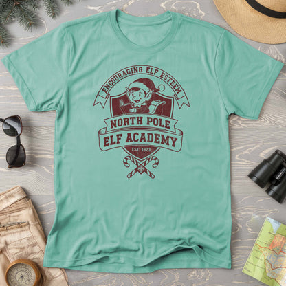 North Pole Elf Academy Comfort Colors T-Shirt