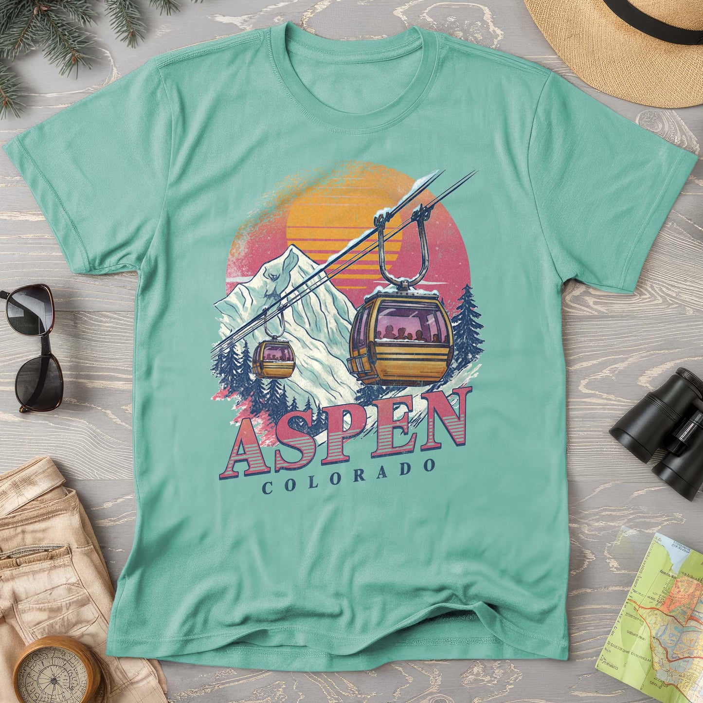 Aspen Retro Blast Comfort Colors T-shirt