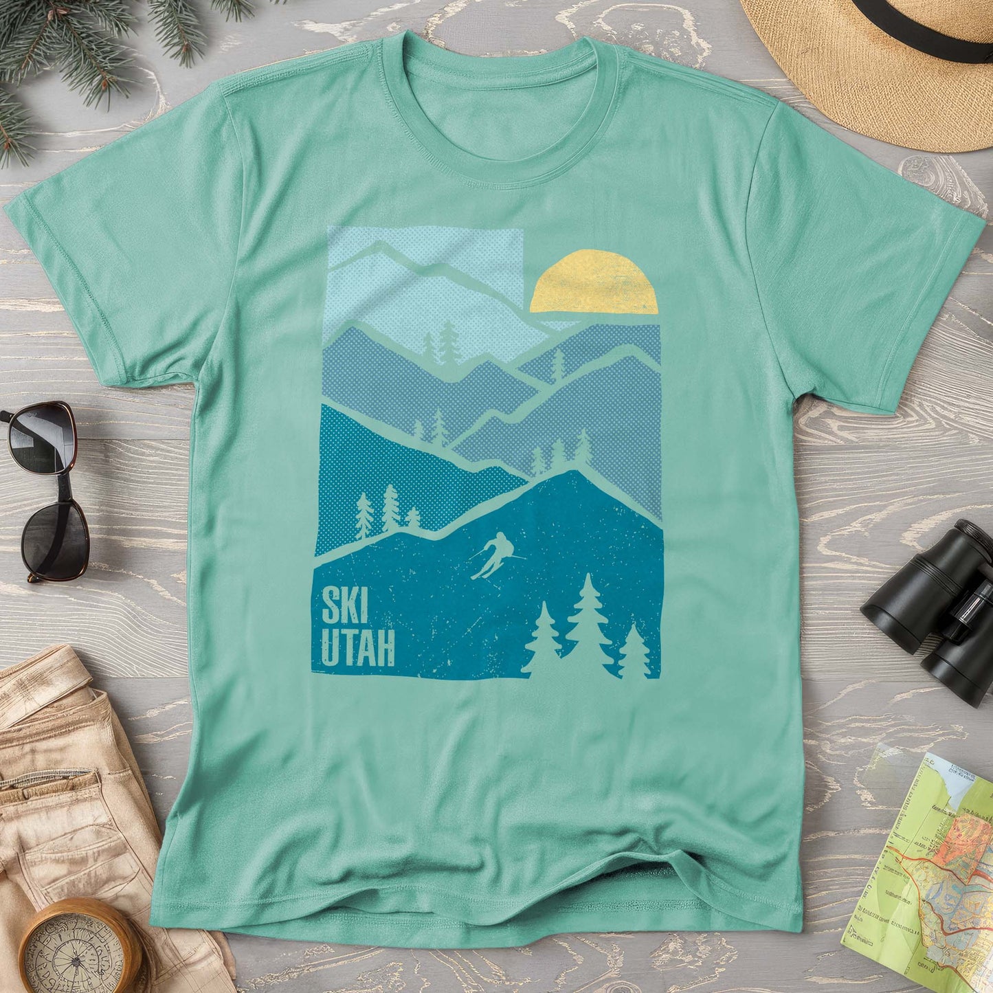 Ski Utah Mountains T-Shirt