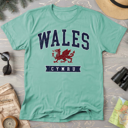 Wales Varsity Dragon Comfort Colors T-shirt