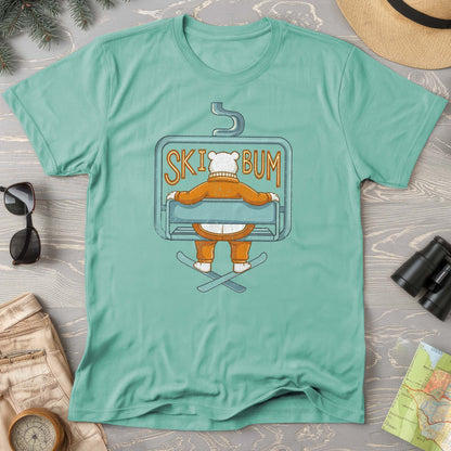 Ski Bum Chairlift Comfort Colors T-shirt
