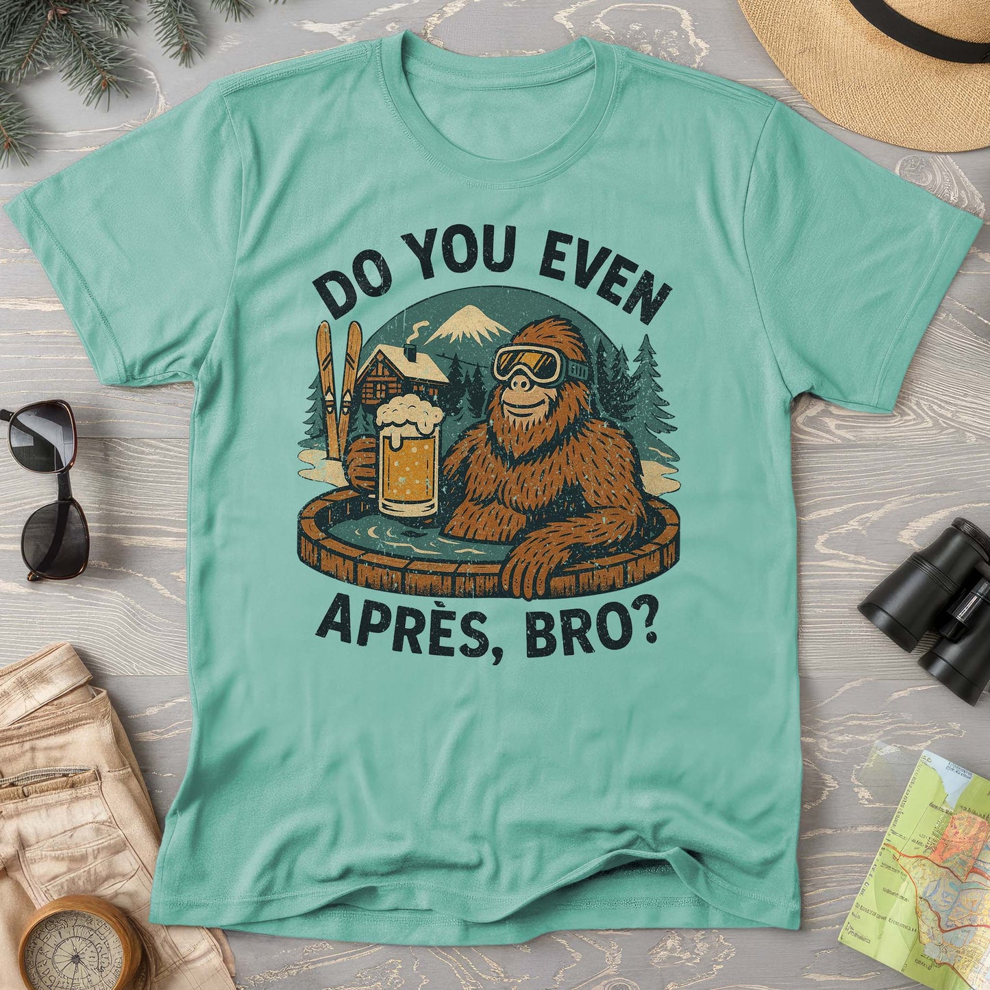 Bigfoot Apres Comfort Colors Tshirt