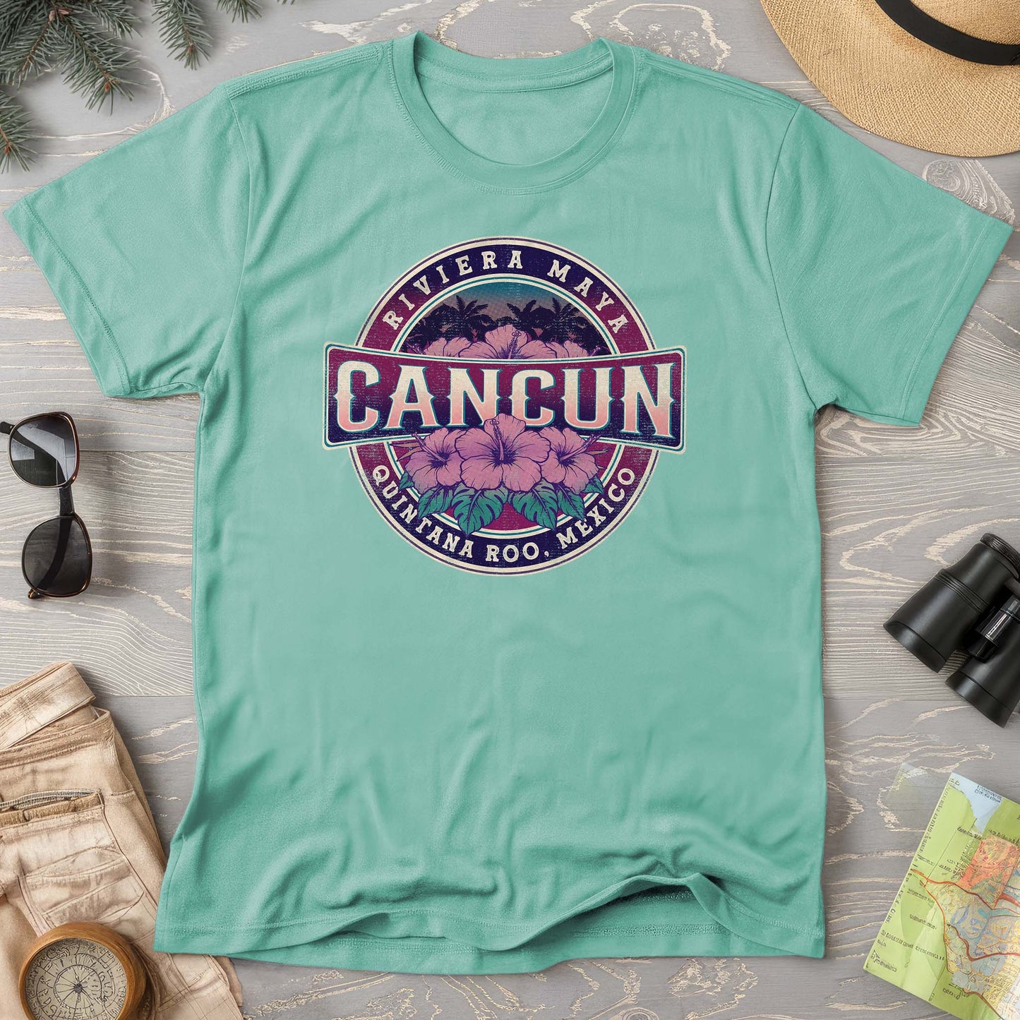 Cancun Badge Comfort Colors T-shirt