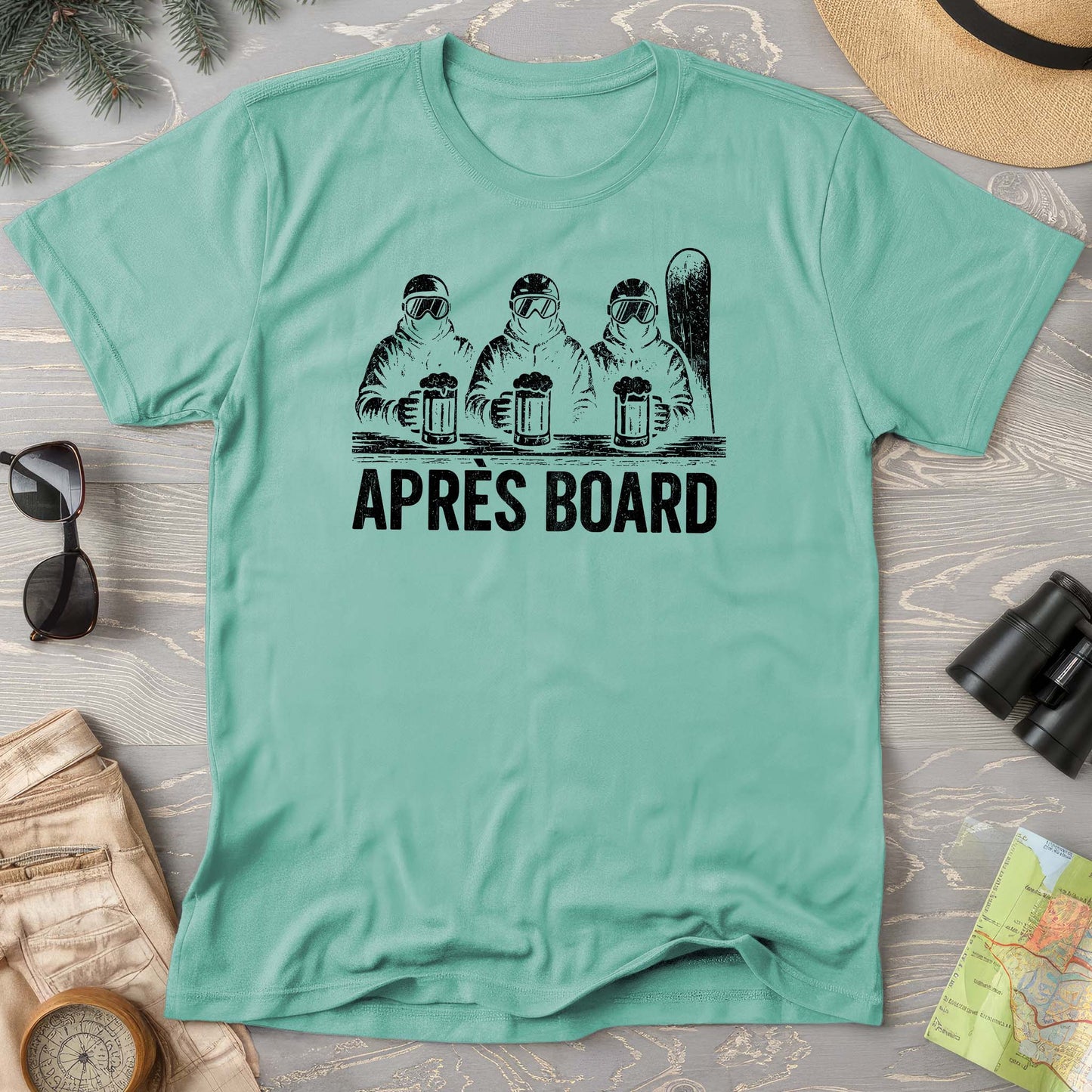 "Apres Board" Snowboard Comfort Colors T-shirt