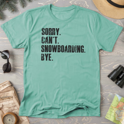 Sorry Snowboarding Comfort Colors T-shirt