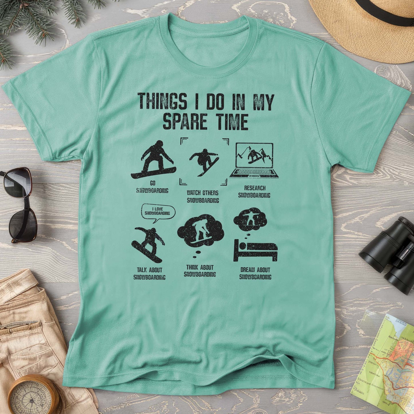 Spare Time Snowboard T-shirt