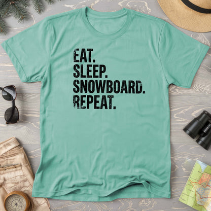 Eat Sleep Snowboard T-shirt