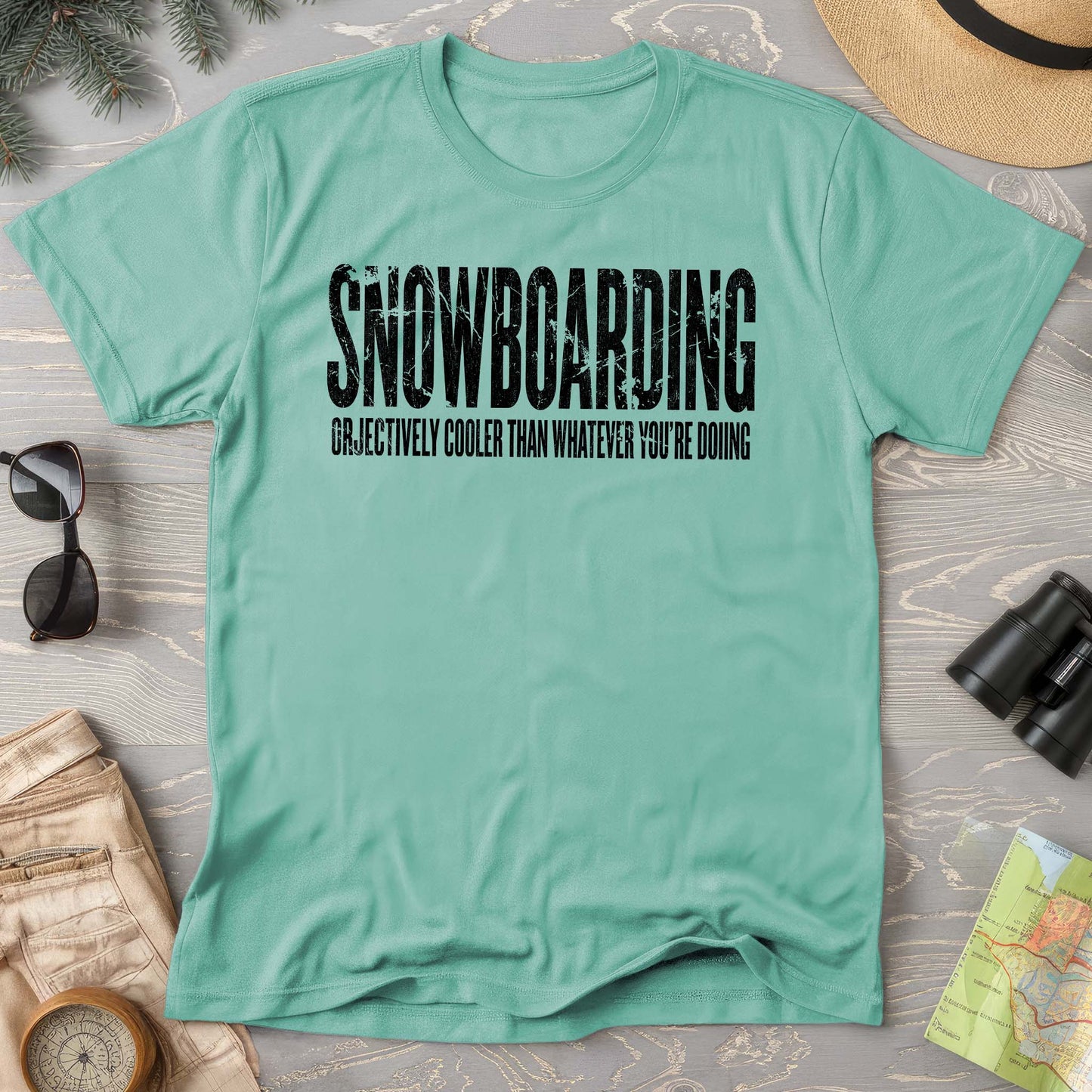 Snowboarding "Cooler" T-shirt