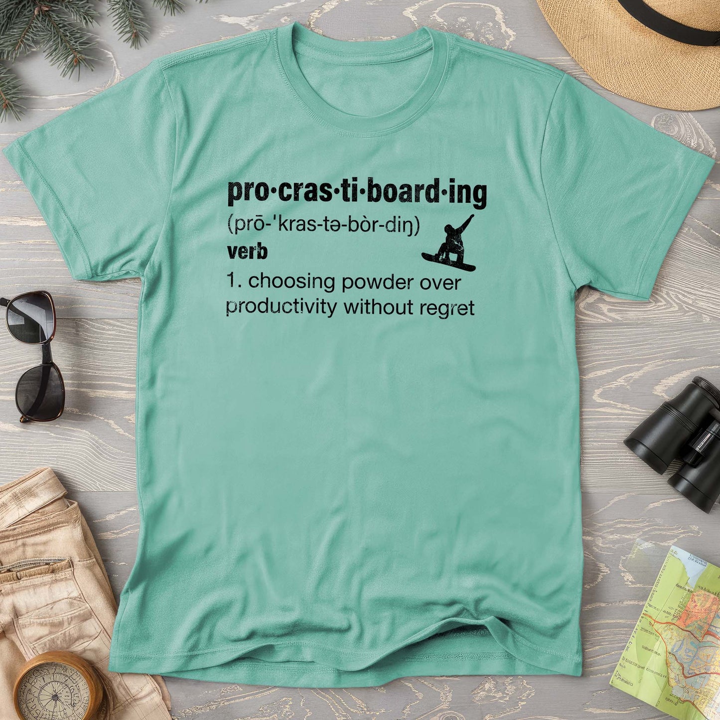 Procrastiboarding Snowboard T-shirt