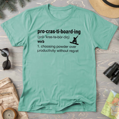 Procrastiboarding Snowboard T-shirt