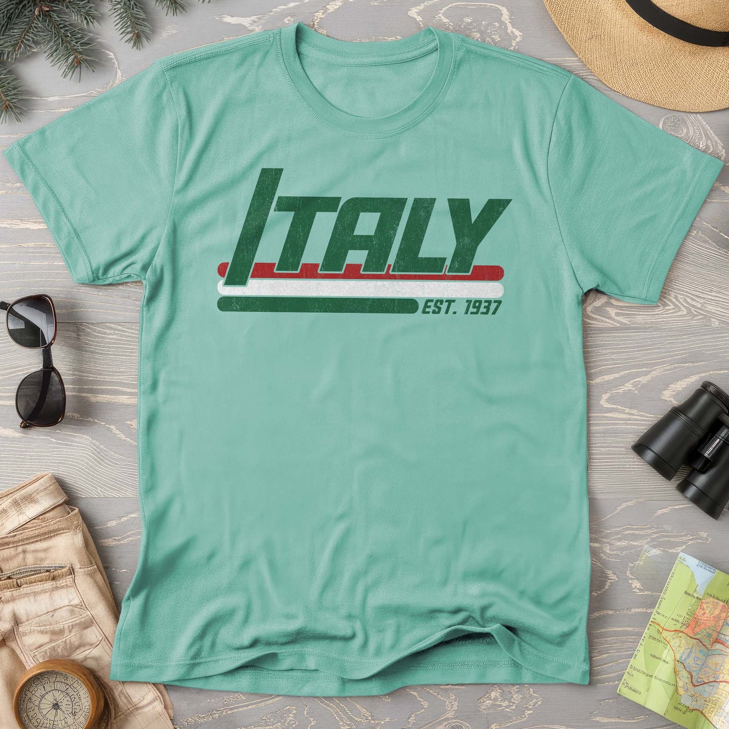 Italy Retro Stripe T-Shirt