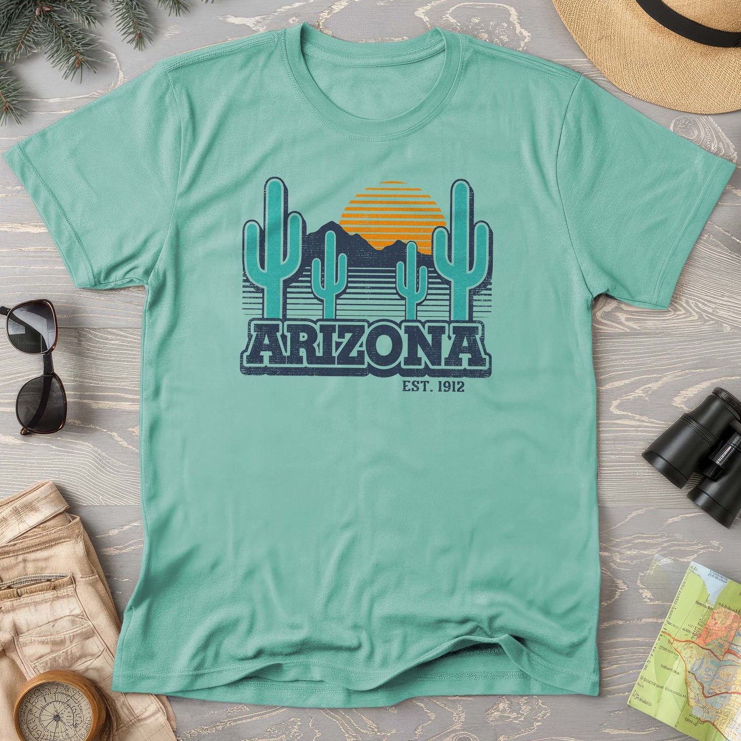 Arizona Retro Cactus T-Shirt