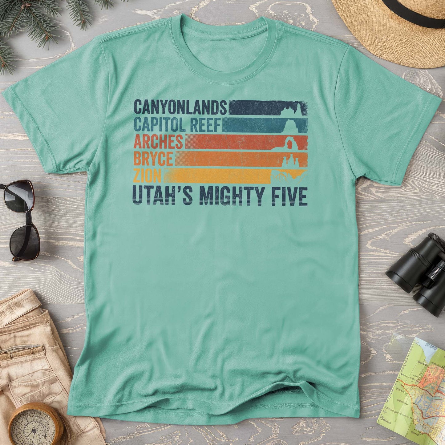 Utah's Mighty Five Stripes T-Shirt