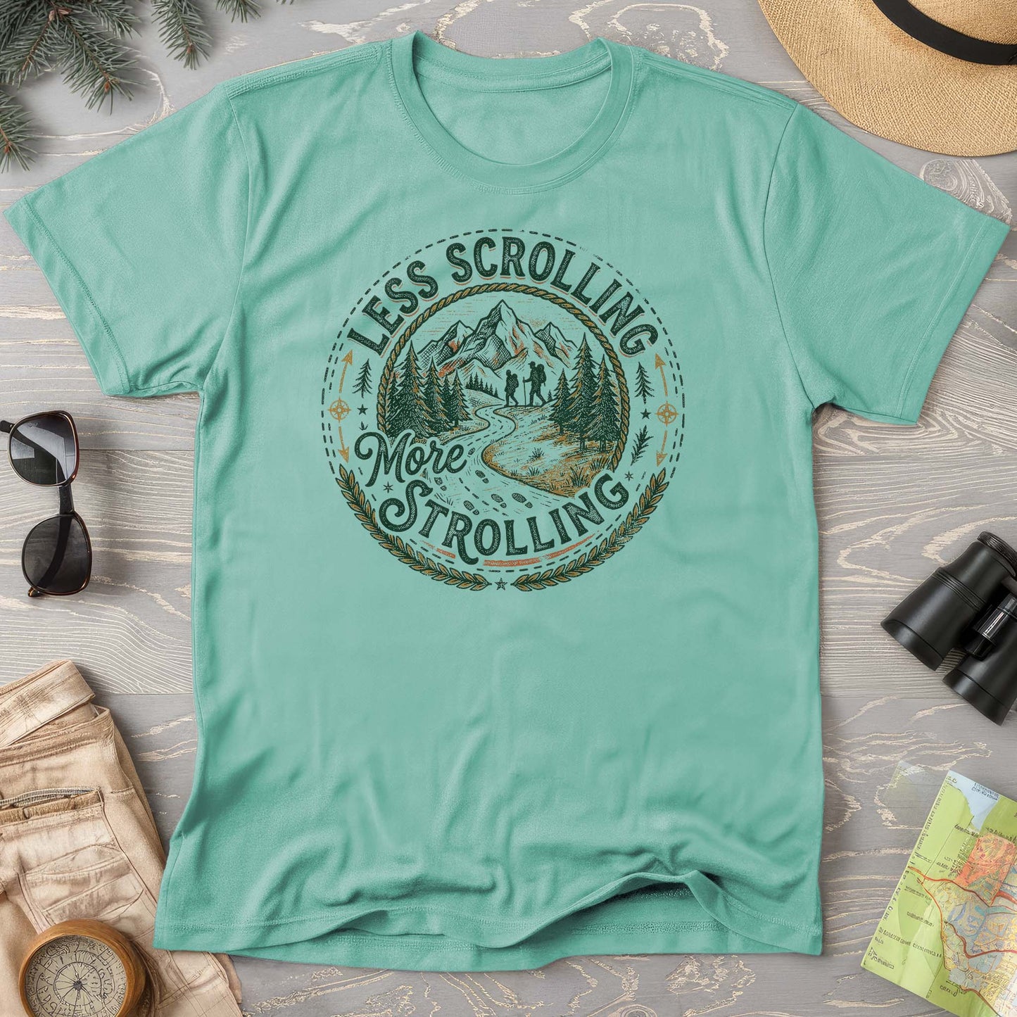 Less Scrolling More Strolling T-Shirt