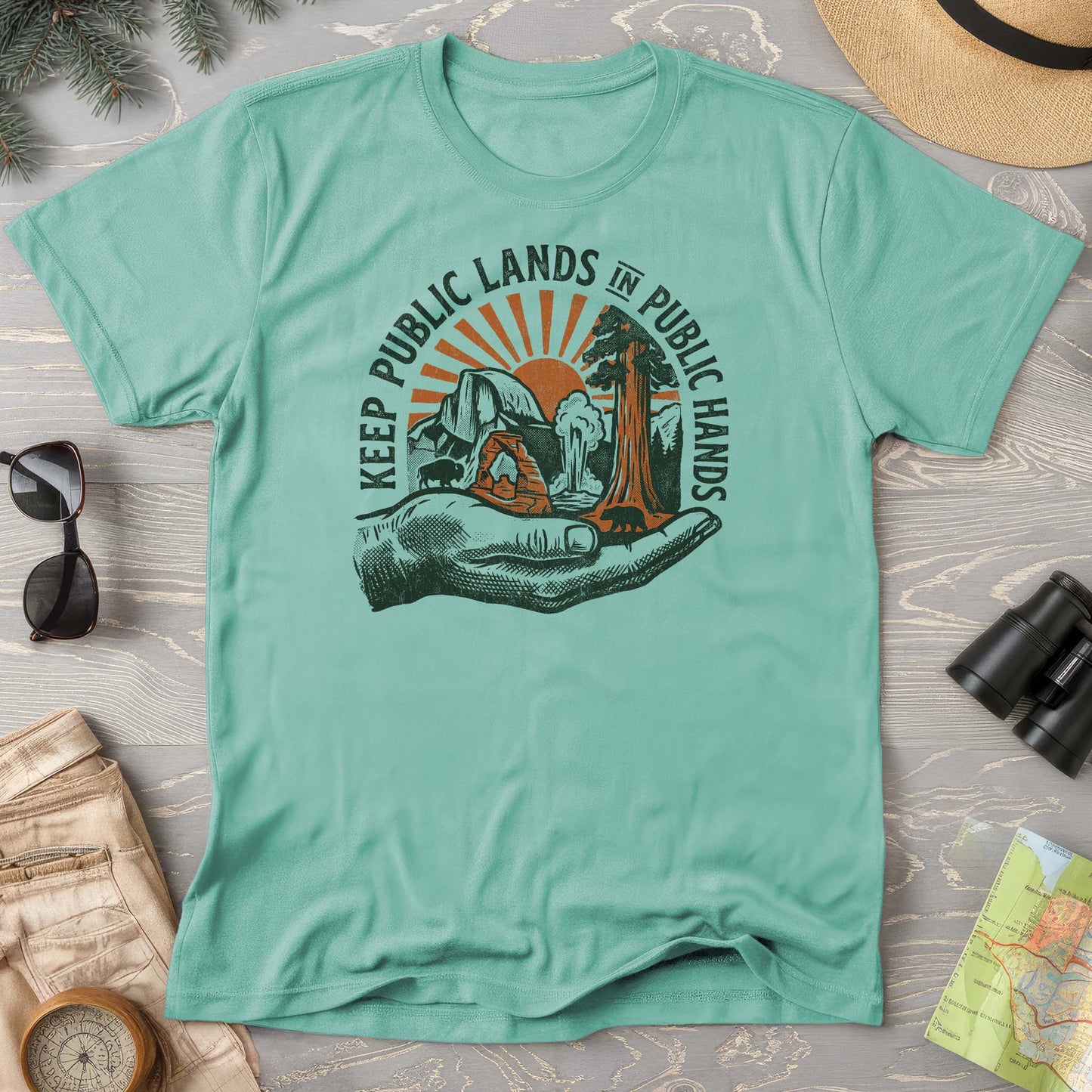 Public Lands Public Hands V1 T-Shirt