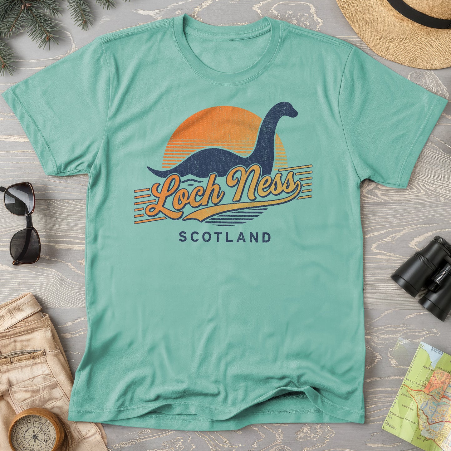 Loch Ness Retro Slant T-Shirt