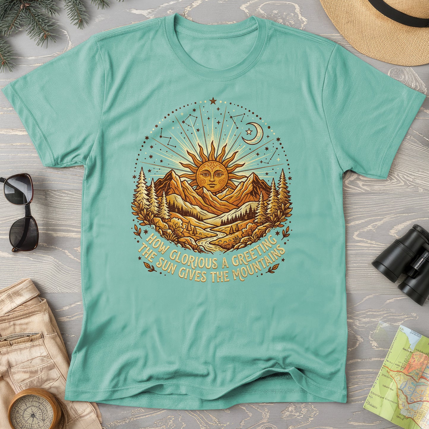 Glorious Greeting John Muir T-Shirt