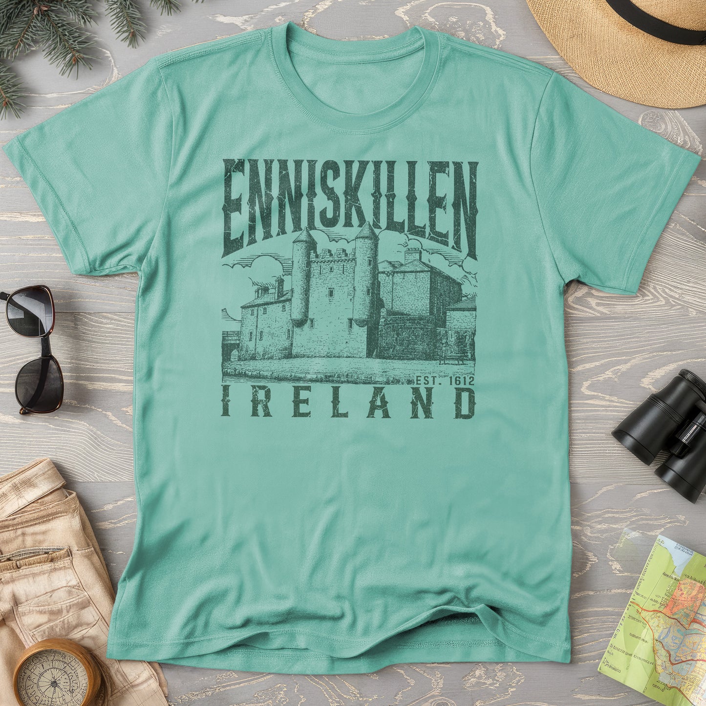Enniskillen Ireland Sketch T-Shirt