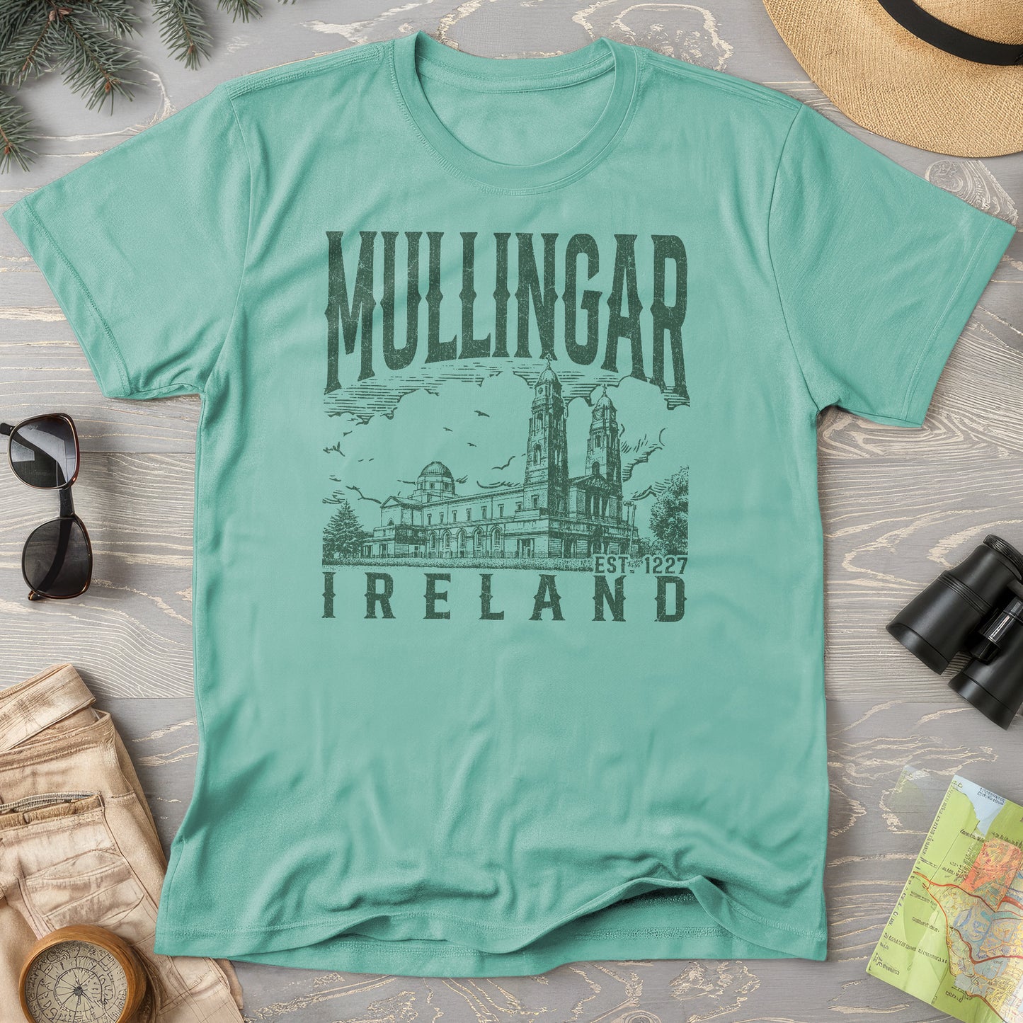 Mullingar Ireland Sketch T-Shirt