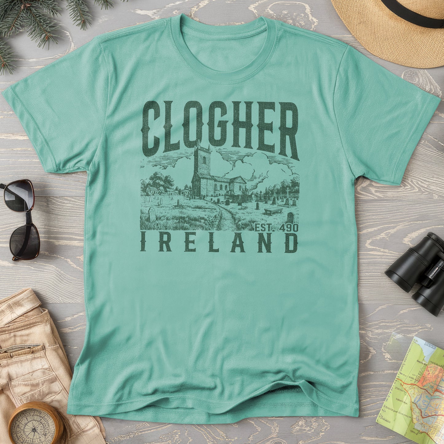 Clogher Ireland Sketch T-Shirt