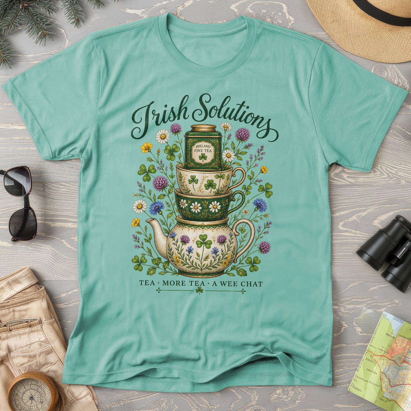 Irish Solutions Tea Cups T-Shirt