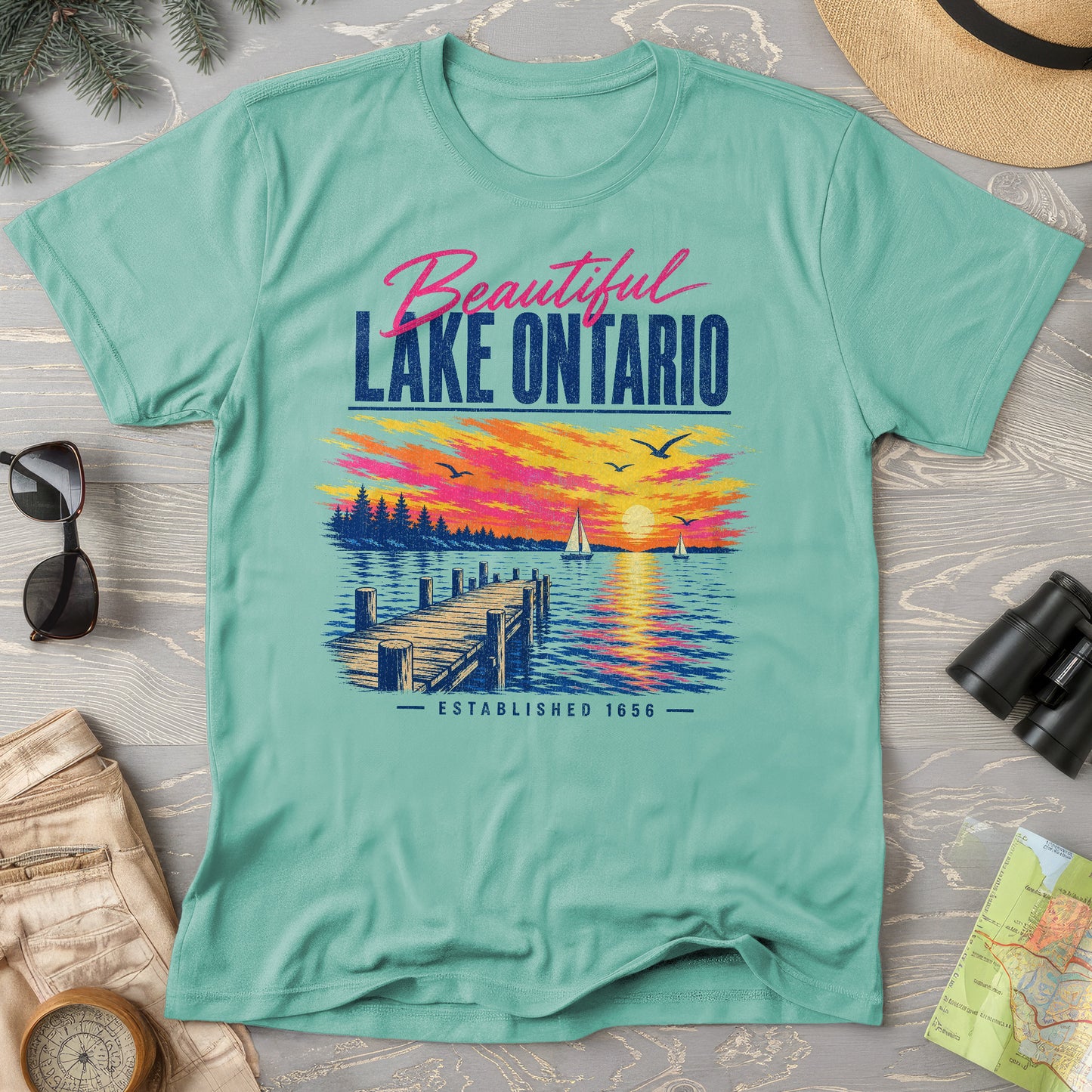 Lake Ontario Color Burst T-Shirt