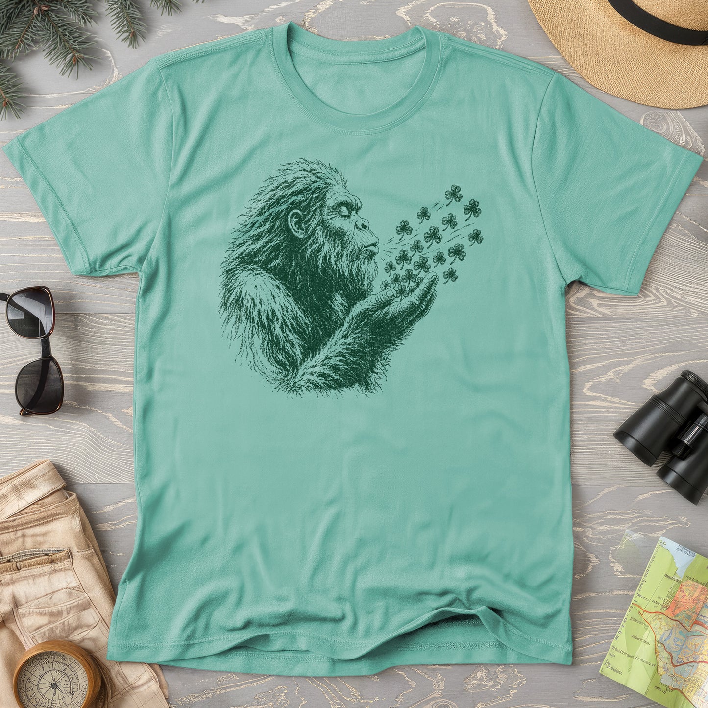 Bigfoot Shamrocks T-Shirt