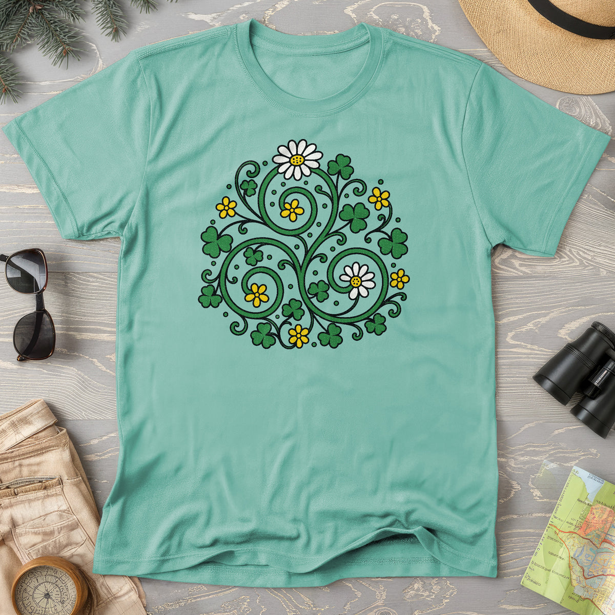 Celtic Shamrock Triskele T-Shirt