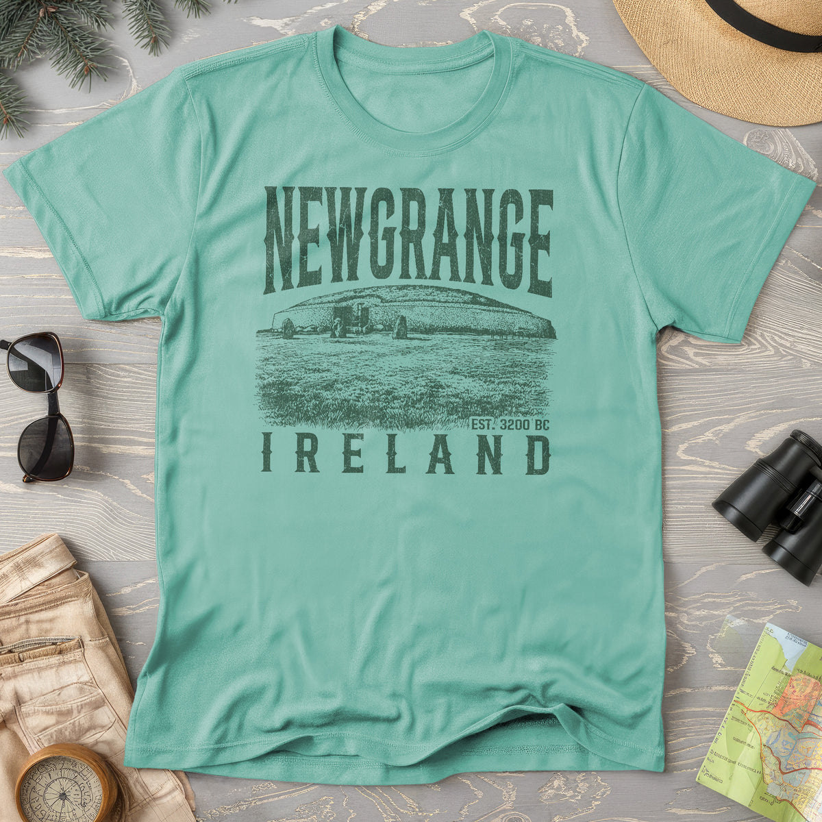 Newgrange Ireland Sketch T-Shirt