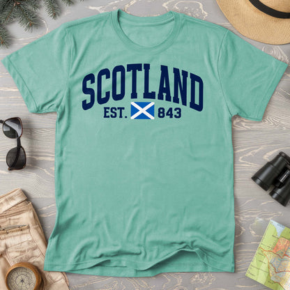 Scotland Varsity Flag Comfort Colors T-Shirt