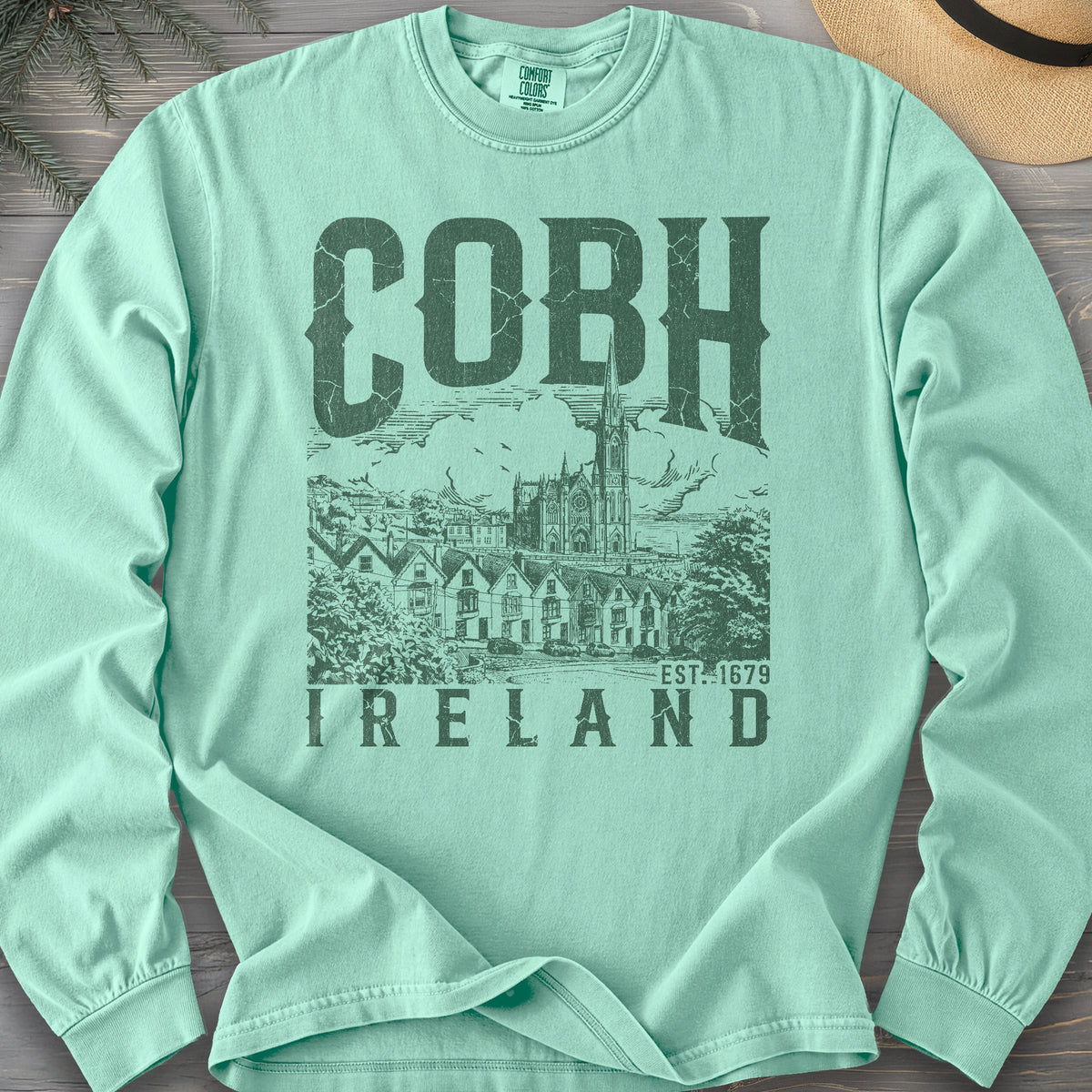 Cobh Ireland Sketch Long Sleeve Shirt