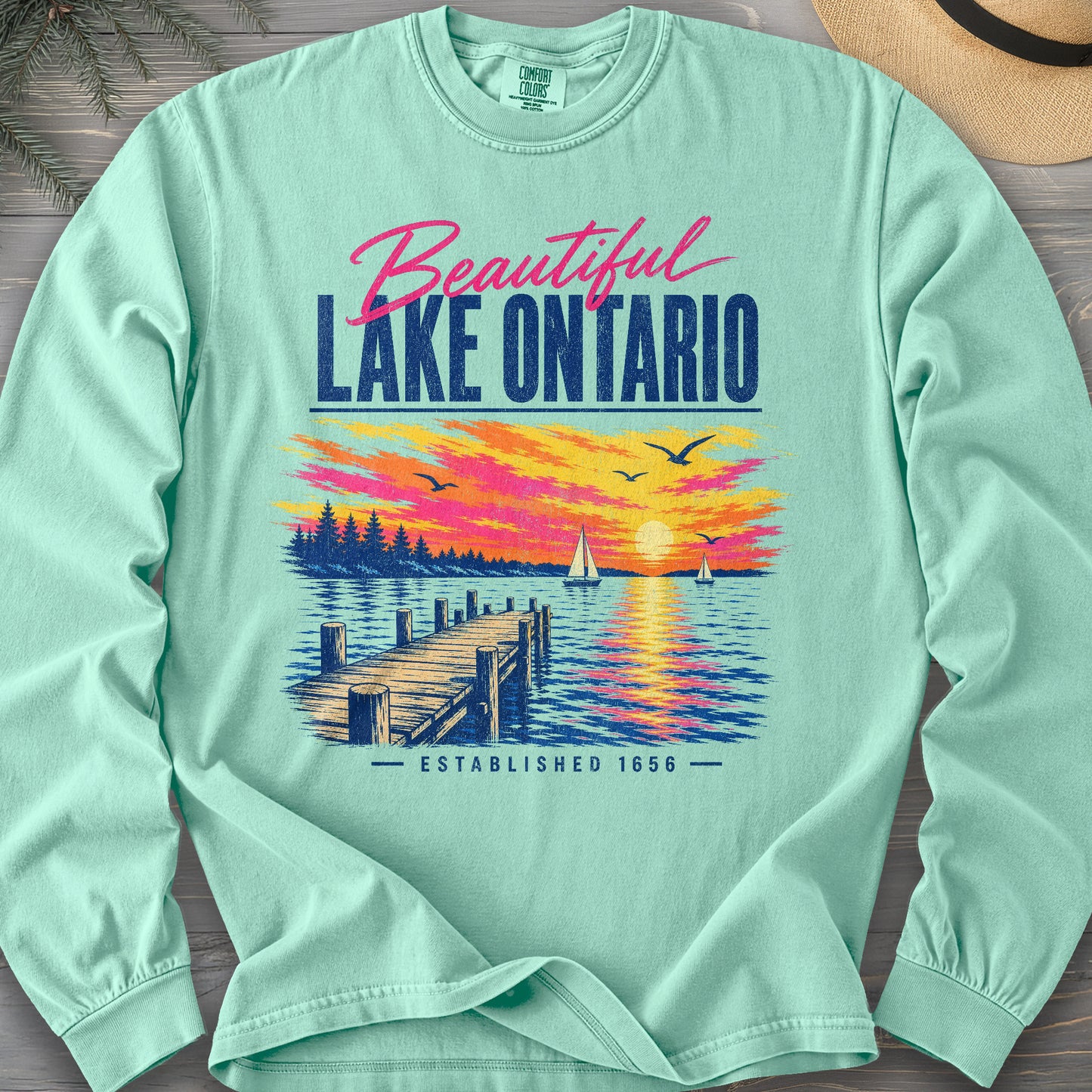Lake Ontario Color Burst Long Sleeve Shirt