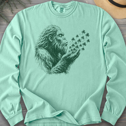 Bigfoot Shamrocks Comfort Colors 6014 Long Sleeve