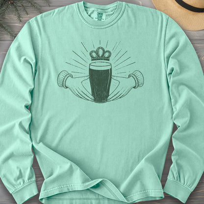 Claddagh Irish Beer Comfort Colors 6014 Long Sleeve