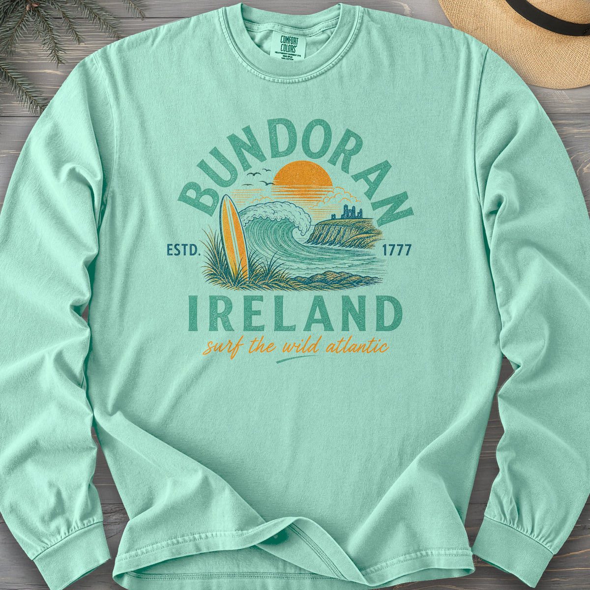 Bundoran Surf Atlantic Comfort Colors 6014 Long Sleeve