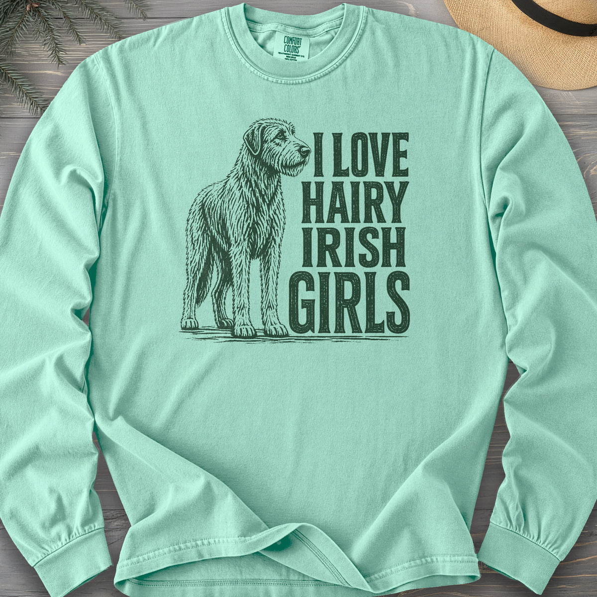 Irish Wolfhound Lover Comfort Colors 6014 Long Sleeve