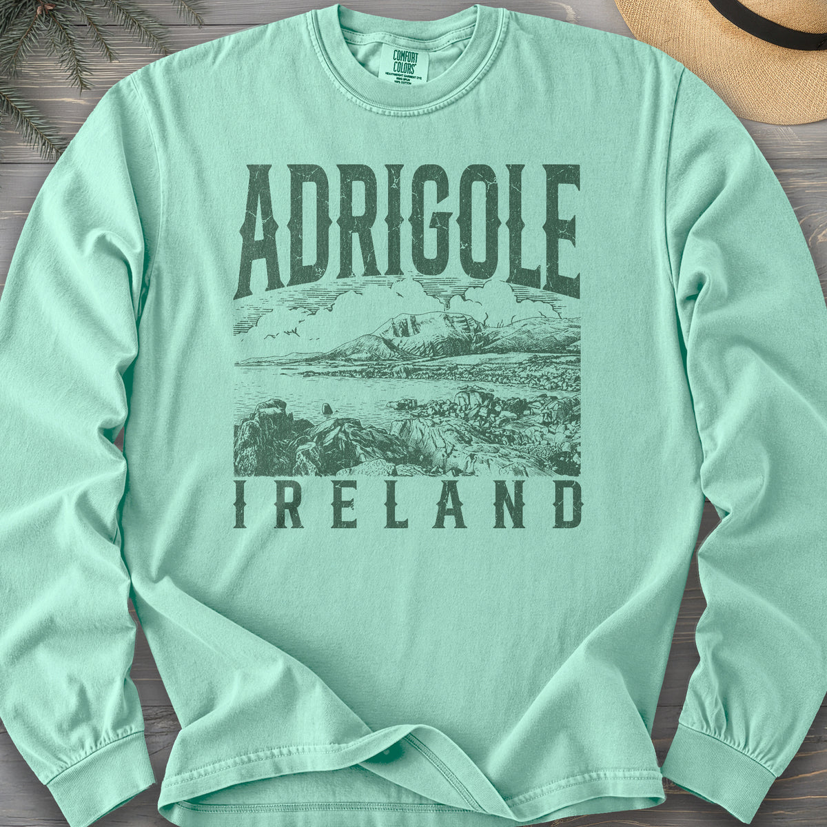 Adrigole Ireland Sketch Comfort Colors 6014 Long Sleeve