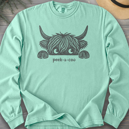 Peek-A-Coo Comfort Colors 6014 Long Sleeve