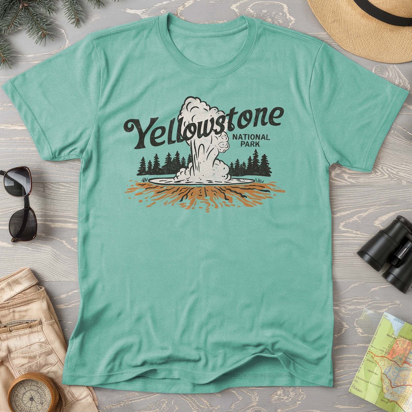 Yellowstone National Park "Old Faithful" Comfort Colors T-Shirt