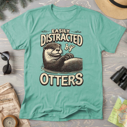 "Easily Distracted by Otters" Comfort Colors T-Shirt