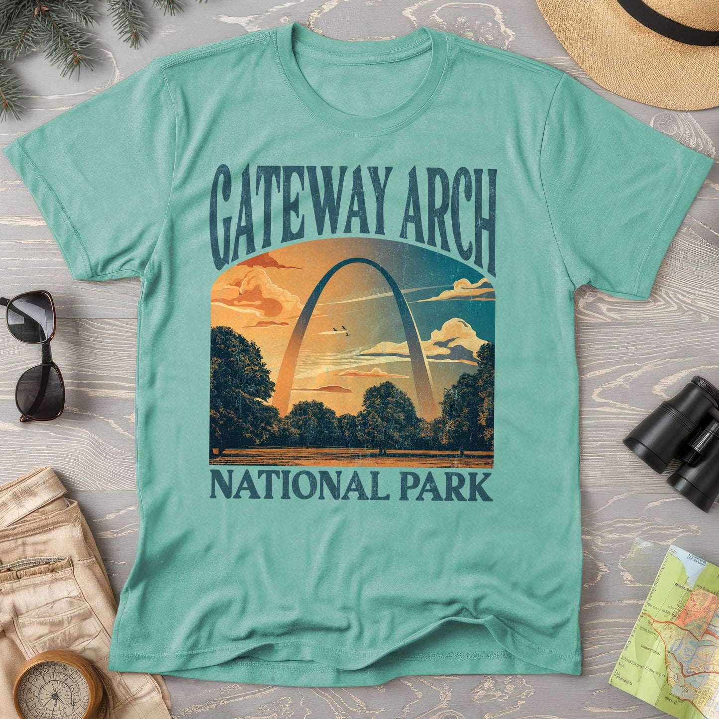 Gateway Arch National Park "Big and Bold" Comfort Colors T-Shirt