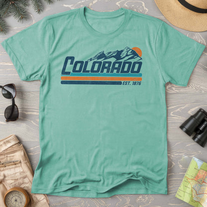 Colorado Retro Stripe Comfort Colors T-Shirt