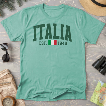 Italia Varsity Flag Comfort Colors T-Shirt