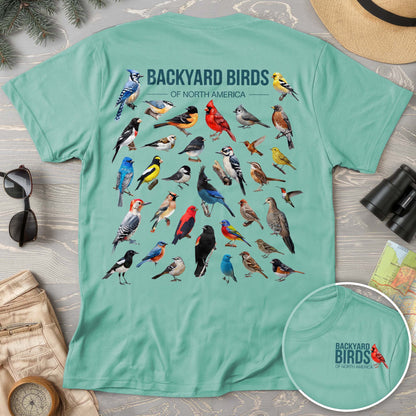 Backyard Birds Front/Back Print Comfort Colors T-Shirt