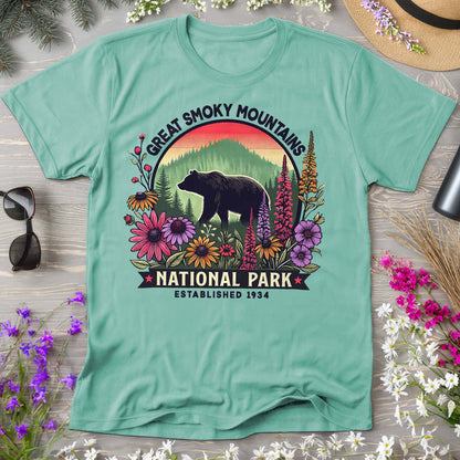 Great Smoky Mountains National Park "Wildflower" Comfort Colors T-Shirt