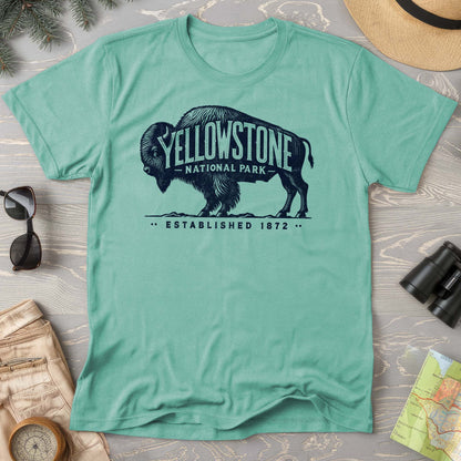 Yellowstone National Park "Vintage Buffalo" Comfort Colors T-Shirt