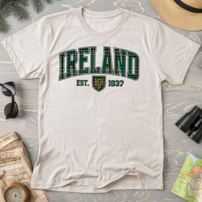 Ireland Tartan Varsity Comfort Colors T-Shirt