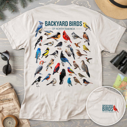 Backyard Birds Front/Back Print Comfort Colors T-Shirt