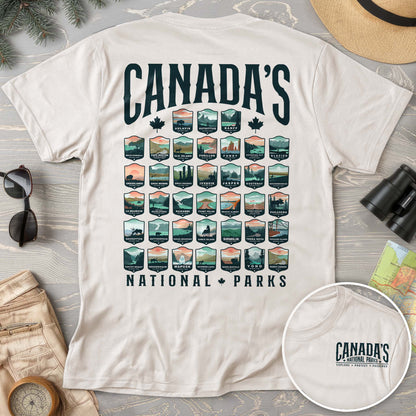 Canada's National Parks "Badges" Comfort Colors T-shirt