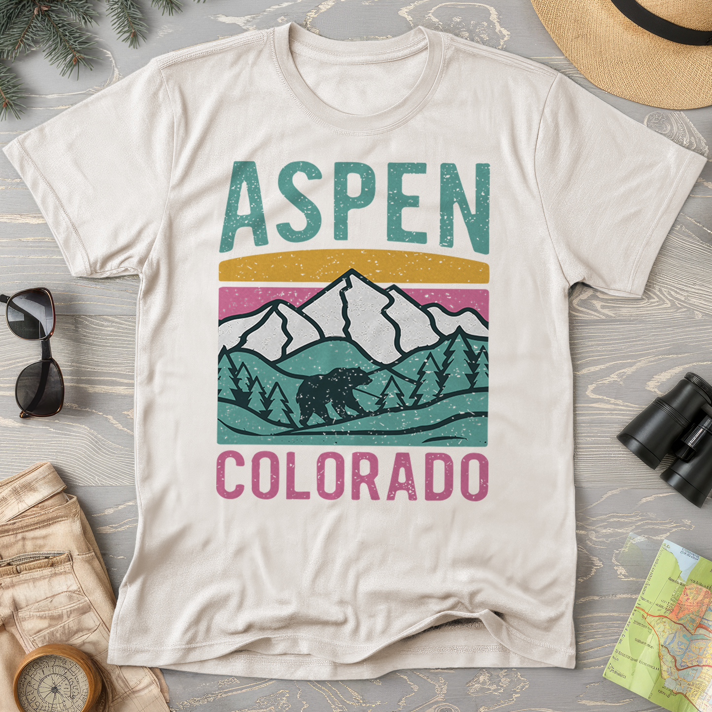 Aspen Colorado Bear Comfort Colors T-Shirt